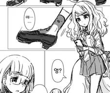 펭귄양말 갸루와 안경녀 만화