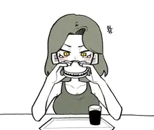 눈물을 흘리는 악어녀.Manwha