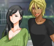 금발태닝남이 밀프 유부녀에게 작업거는.manwha