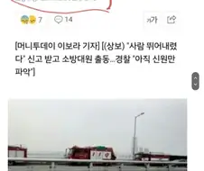 어느 디시인의 마포대교 자 살 예고