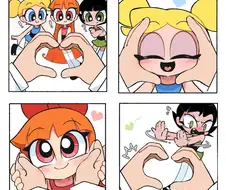 귀여운 파워퍼프걸 만화