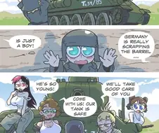 소련군 전차병에게 생포된 나치 소년병