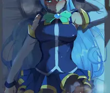 코노스바)노가다하다 허리다친 아쿠아