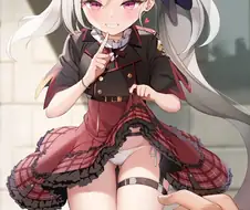 블루아카, 후방) 팬티 보여주는 무츠키.manga