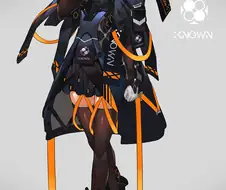 미소녀+근미래풍 의상