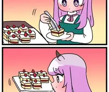 말딸) 파티장에서 딸기 쇼트 케이크를 발견한 맥퀸.manhwa