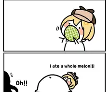 (버튜버)멜론 먹는 아메.manhwa