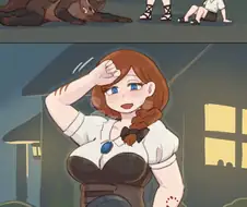 같이 잘 지낸 옆집 누나가 감염되고 덮치는 거