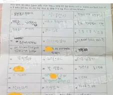 고딩때 잘생긴걸로 유명했던 친오빠가 받은 롤링페이퍼.JPG