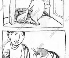 고양이 응가 커피 만드는 만화