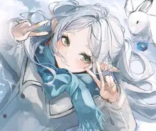 프리렌) 프리렌 눈밭에 더블피스 하는 그림 보고 떠오른거