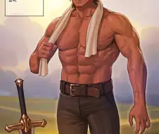 오크 검술 사범을 고용한 귀족 유부녀.manga