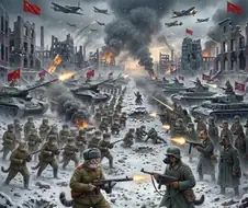 AI] 소련냥 VS 독일개 짤생성...