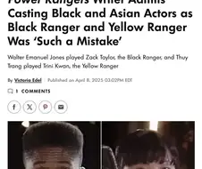 "흑인 배우한테 블랙역을 맡긴건 미안한일이었다."