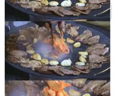 흔한 텐트치고 삼겹살 굽는.... jpg.