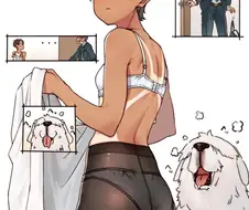 보이시 태닝 여자애 탈의신을 보고만 남자