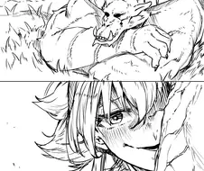 몬헌)라잔한태 수면폭질 하는 만화