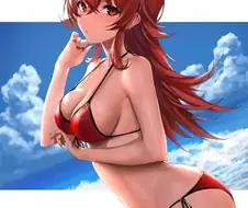 @) 굉장히 섹시한 빨간 비키니.manga