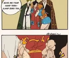원피스) 나미 : "루피, 조로, 트랑이 셋이서 돌아다니겠다고...?"