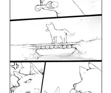 댕댕이가 강에 고기를 빠트린.manhwa