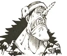 Q. 징베가 루피네 해적단에 가입한 사실을 알게 된 아론의 표정