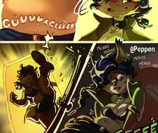 약후?)여우 요괴가 불방구 뀌는 만화.manga