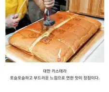 한국 일본 대만의 카스테라 비교