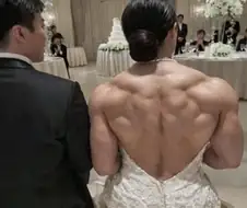 행복한 결혼식 사진