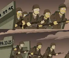 심슨) 겁쟁이라 놀림받는 만화