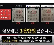 다이소 상대로 막고라 걸었던 뷰티 유튜버