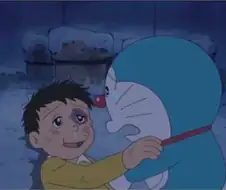 진구야, 삼겹살 먹는데 고기를 왜 이따구로 자르는 거야?
