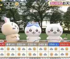 한일 일기예보 특