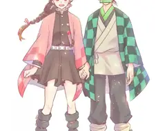 [귀멸의 칼날] 귀살대 네즈코 & 오니 탄지로 manhwa