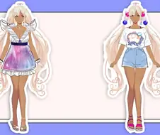 버튜버) 일상복 디자인 했나보네