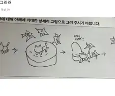 펫보험 청구하는데 그림 그리래