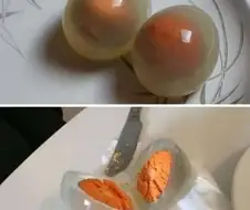 투명한 삶은 달걀