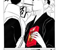 나루토)테마리와 시카마루가 빼빼로게임 하는 manhwa
