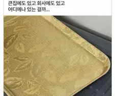 자기 집에서 본적있다 하는 쟁반