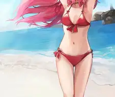 @) 굉장히 섹시한 빨간 비키니.manga