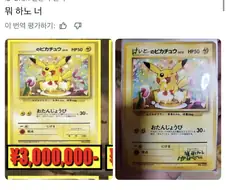 300만엔짜리 피카츄 카드 보유자