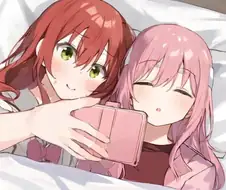봇치) 잠든 봇치를 보는 키타앙