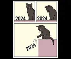 어느 떼걸룩이 새해를 맞이하는 방법.Comic
