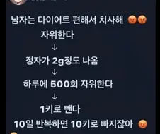남자는 여자 보다 다이어트가 쉽다