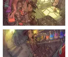 약스압)귀여운 마녀와 ㅈ냥이 만화.manga