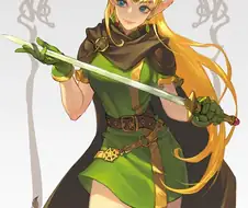 오락실에서 볼수 있던 엘프 누나