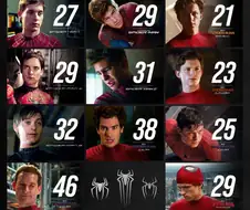 마블) 영화별 스파이더맨 배우들의 나이