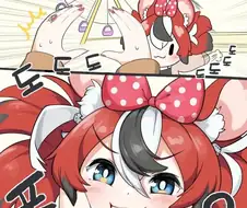 버튜버) 얼굴끼우기 챌린지 하는 땃쥐.manga