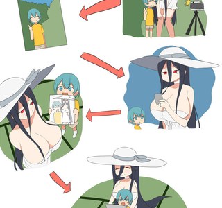 팔척귀신과 사진을 찍는 만화.manga