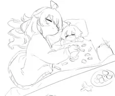 블루아카) 엄마가 된 호시노.manwha