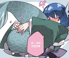 제 소중한 부위를 살며시 벌리는 공주님.manga